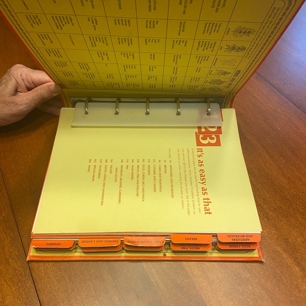 Vintage Rare  Betty Crocker Cookbook 5 Ring Binder, 15th printing, 1972 - Picture 5 of 16